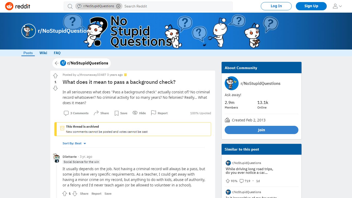 What does it mean to pass a background check? : NoStupidQuestions